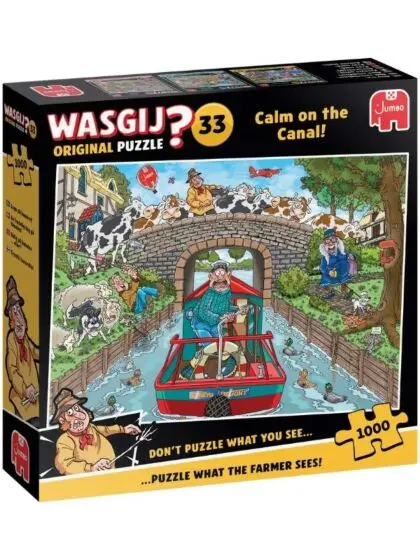 Wasgij Original 33 - puslespill 1000 brikker - Calm on the Canal!