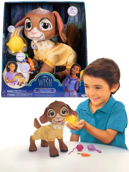 Disney Wish Interaktiv Valentino figur med lyder og bevegelser - tilbehør følger med