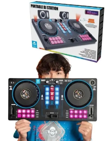 iDance XD301 Partymix DJ-stasjon – 14-i-1 musikk-lek for kreative barn