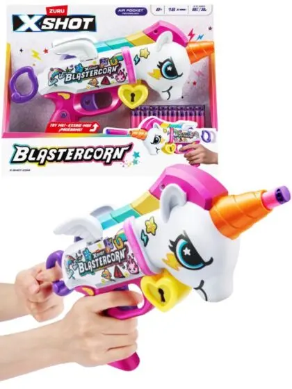 Blastercorn Unicorn Heartbreaker blaster med 16 piler