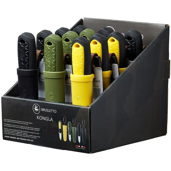 Kniv Kongla 12stk Display Assorted Colour