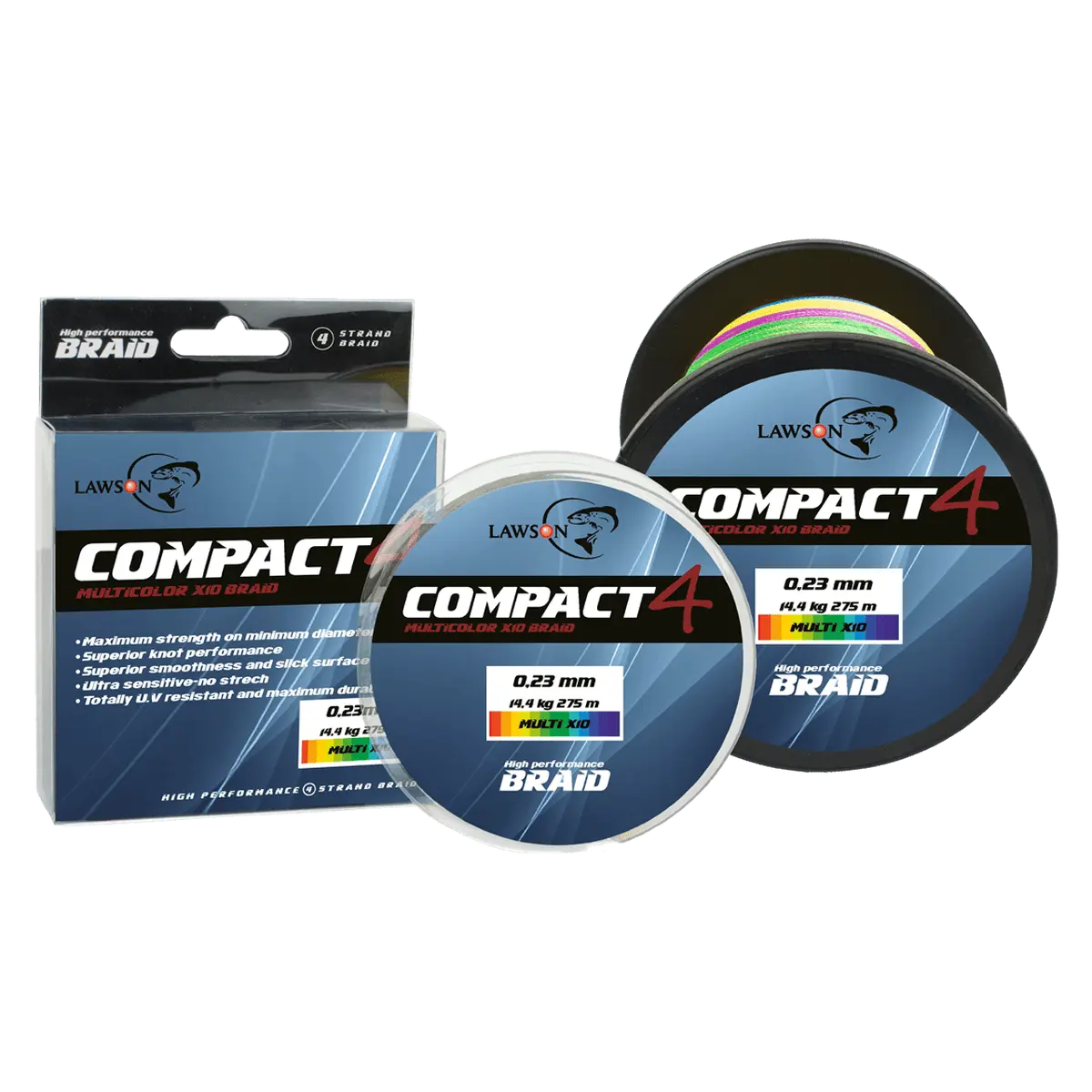 Lawson Compact 4 Multicolor - X10 Braid