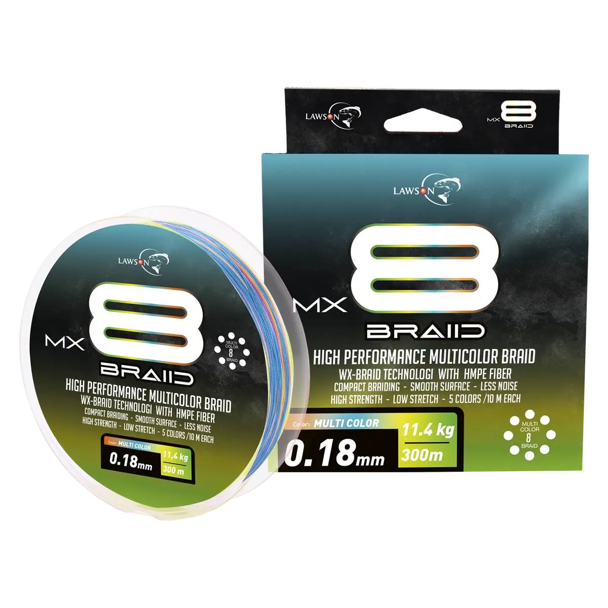 Lawson MX8 Braid Multicolor