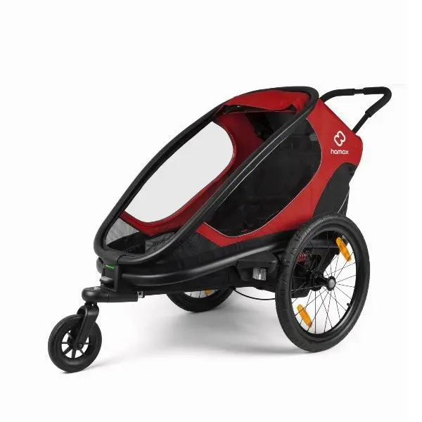 Hamax, Multisportsvogn, Outback One, 1 Sete - Red/Black