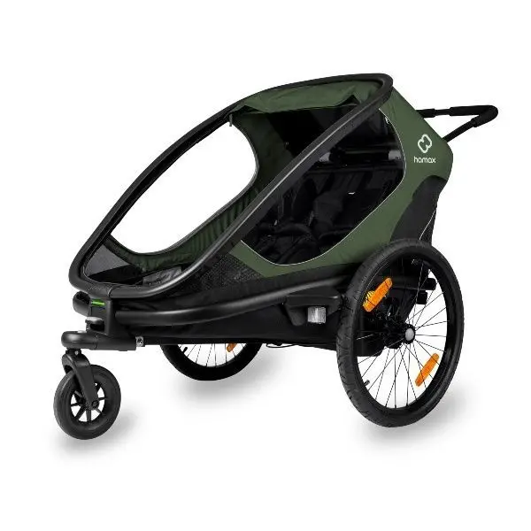 Hamax, Multisportsvogn, Outback, 2 Seter - Green/Black