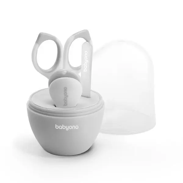 Babyono, Neglepleiesett - Grey - denlillebarnebutikken.no