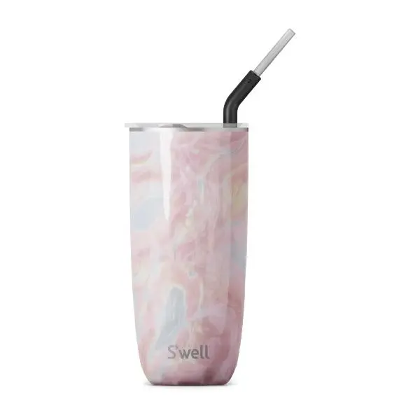 Swell, Termokopp m/Sugerør, 700 ml - Geode Rose