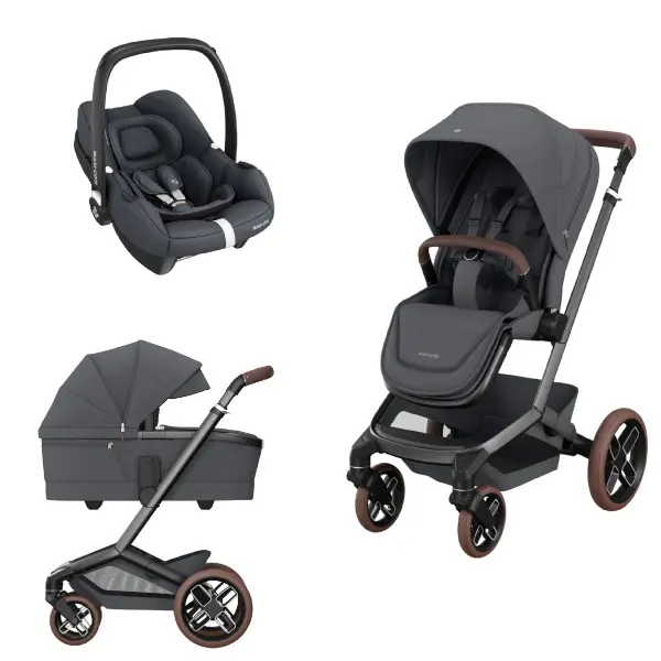 Maxi-Cosi, Barnevogn, Fame, Duo inkl. CabrioFix – Twillic Graphite - denlillebarnebutikken.no