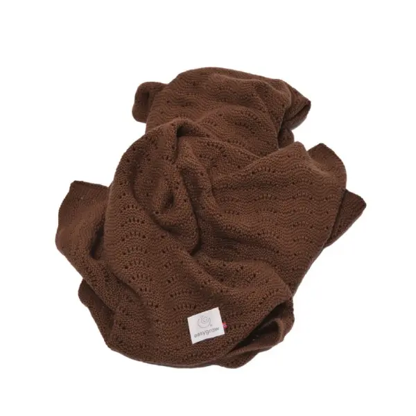 Easygrow Babyteppe, Supermykt Pledd - Choco