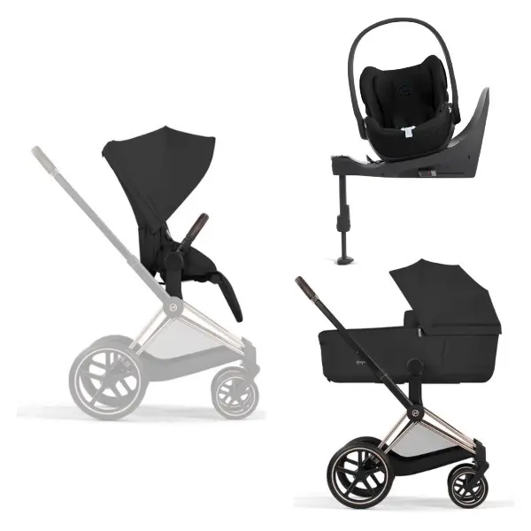 Cybex, Priam, Duo inkl. cloud T, 2026 - Sepia Black/Rosegold
