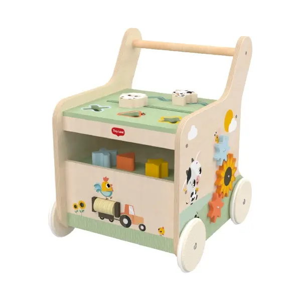 Tiny Love, Push & Play Wooden Walk Behind - Farmers Funday