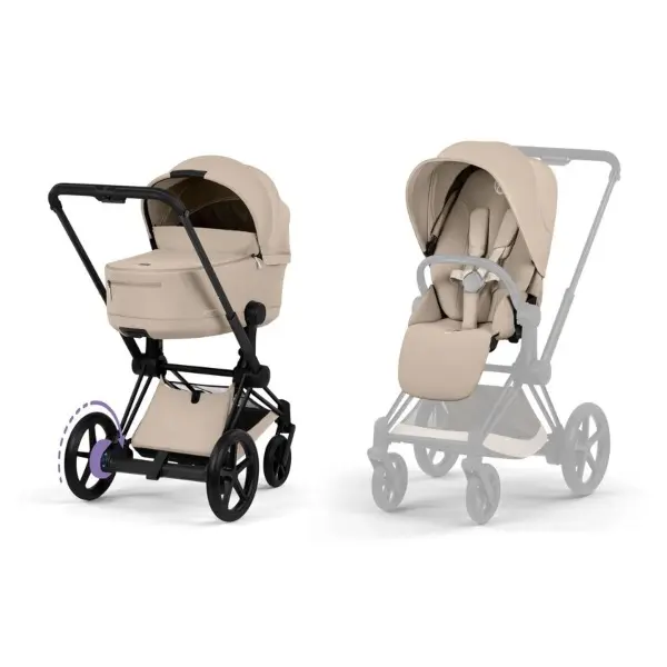 Cybex, e-Priam, Duo 2026 - Cozy Beige/Matt Black