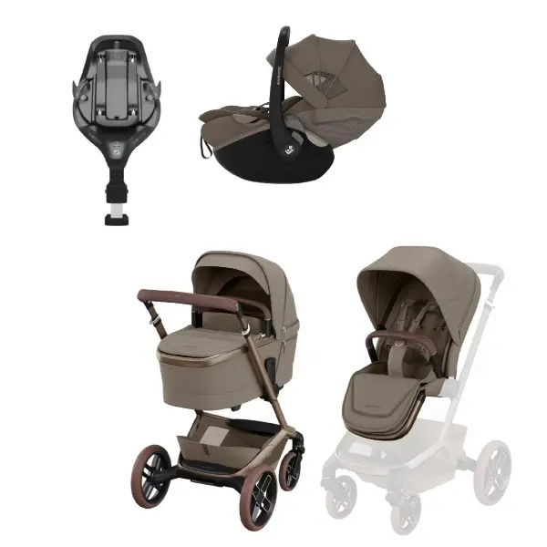 Maxi-Cosi, Fame Duo inkl. Pebble Slide Pro & Base - truffle