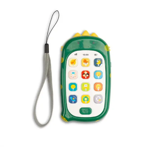 Interaktiv leketelefon for barn - Grønn Smarttelefon med lys, lyder og musikk