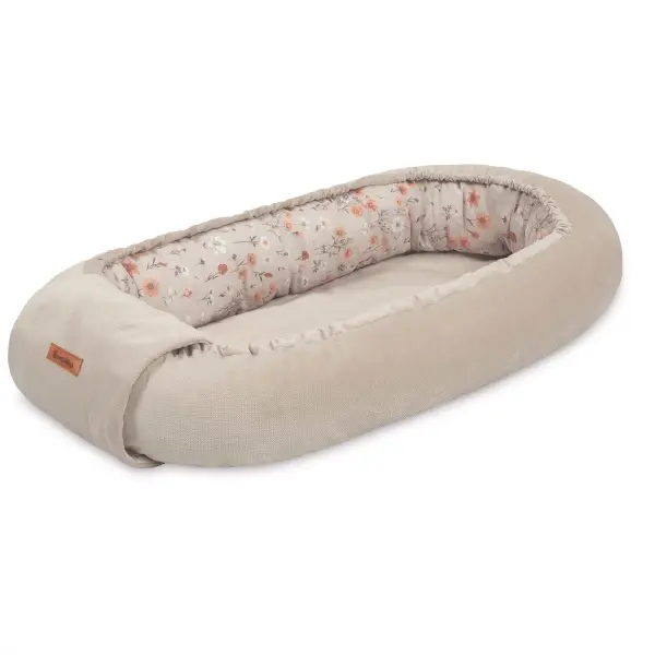 Sensillo, Babynest - Bloom Beige - denlillebarnebutikken.no