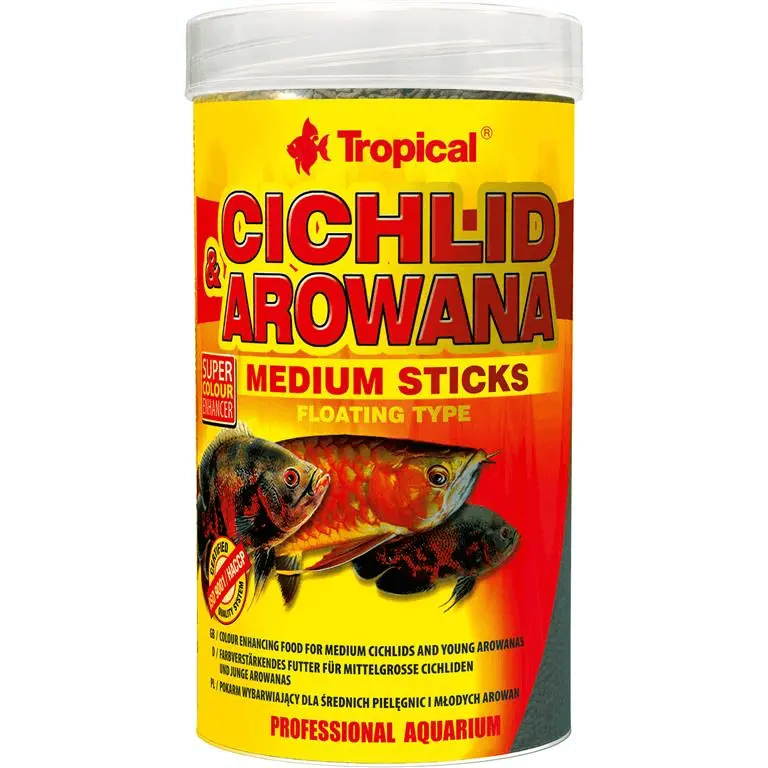 Tropical Cichlid-Arowana Sticks Medium - Hele Norges Dyrebutikk