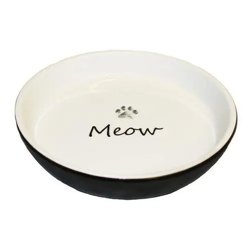 Keramikk skål Meow, 15x15x2,5cm - Hele Norges Dyrebutikk