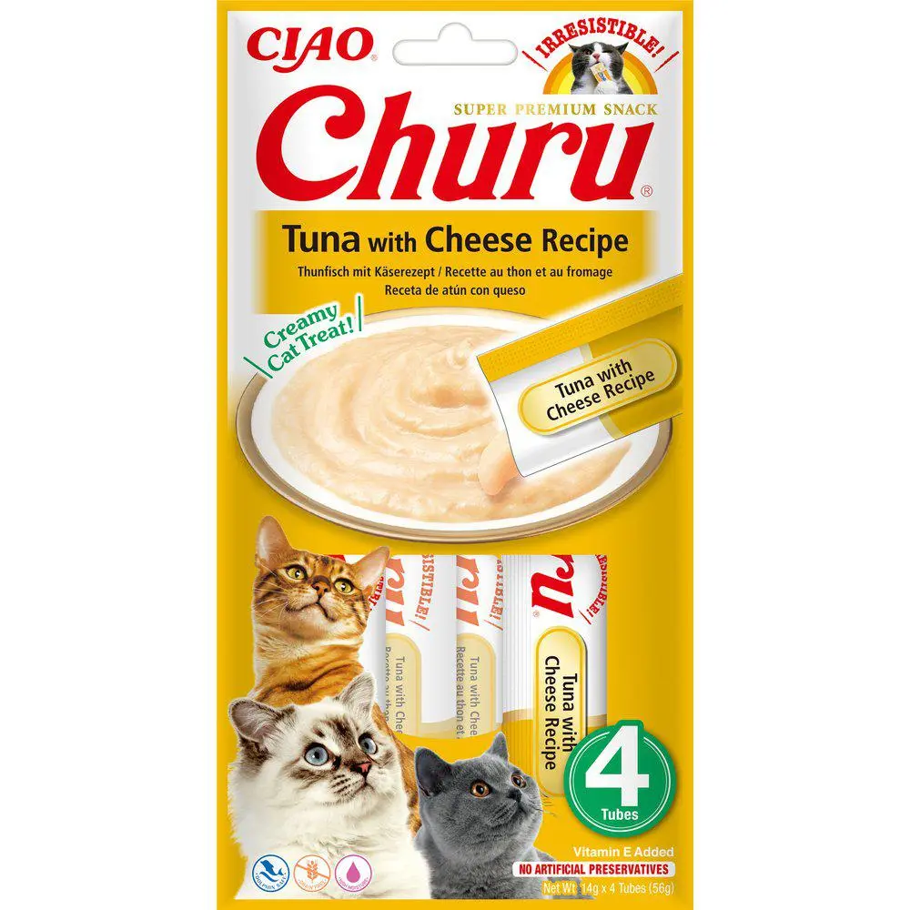 Ciao Churu katt Tunfisk med ost 4stk - Hele Norges Dyrebutikk