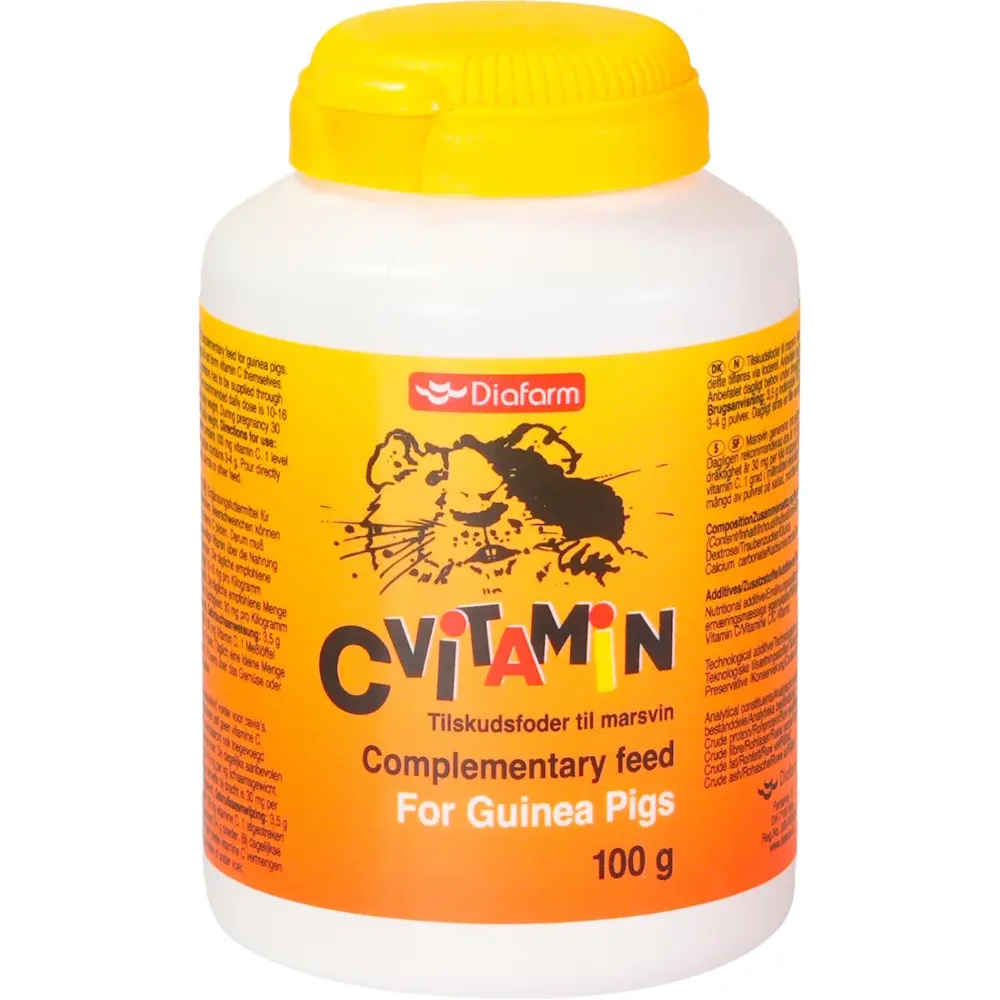 Diafarm C-vitaminpulver - Hele Norges Dyrebutikk