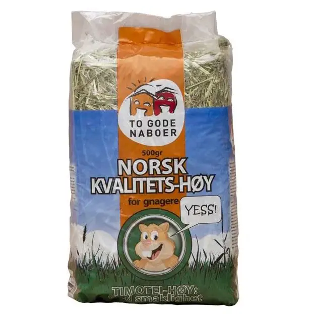 Høy 500g To Gode Naboer Timotei - Hele Norges Dyrebutikk