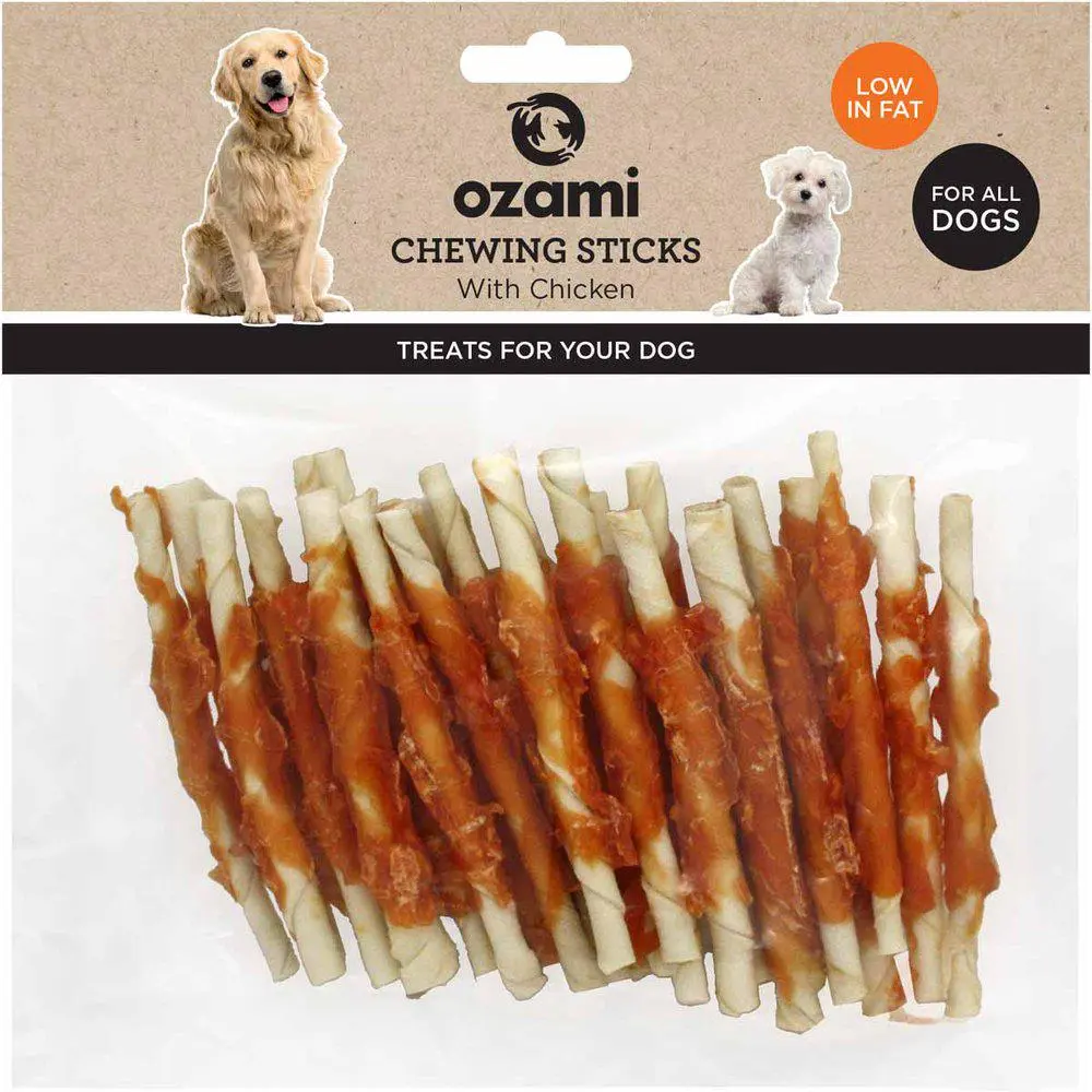 Ozami Hundetygg Chewing Stick Chicken - Hele Norges Dyrebutikk