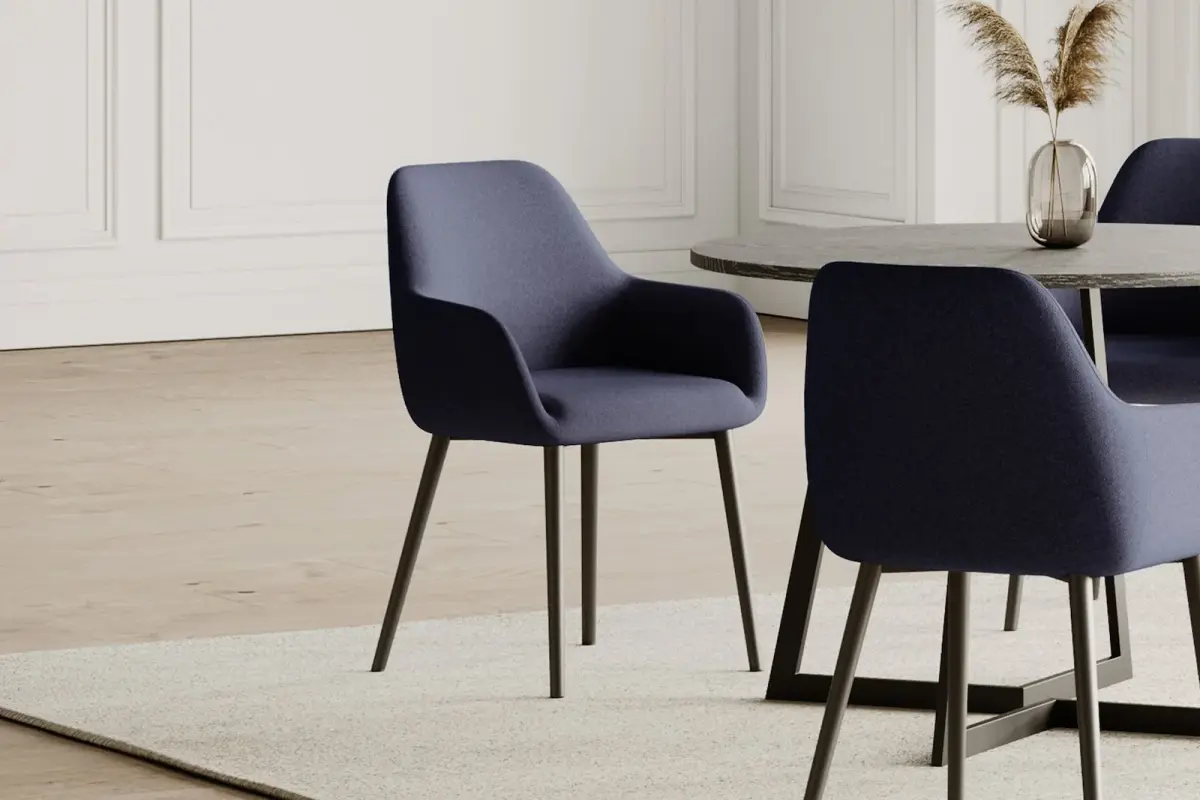 Messina spisestol med arm