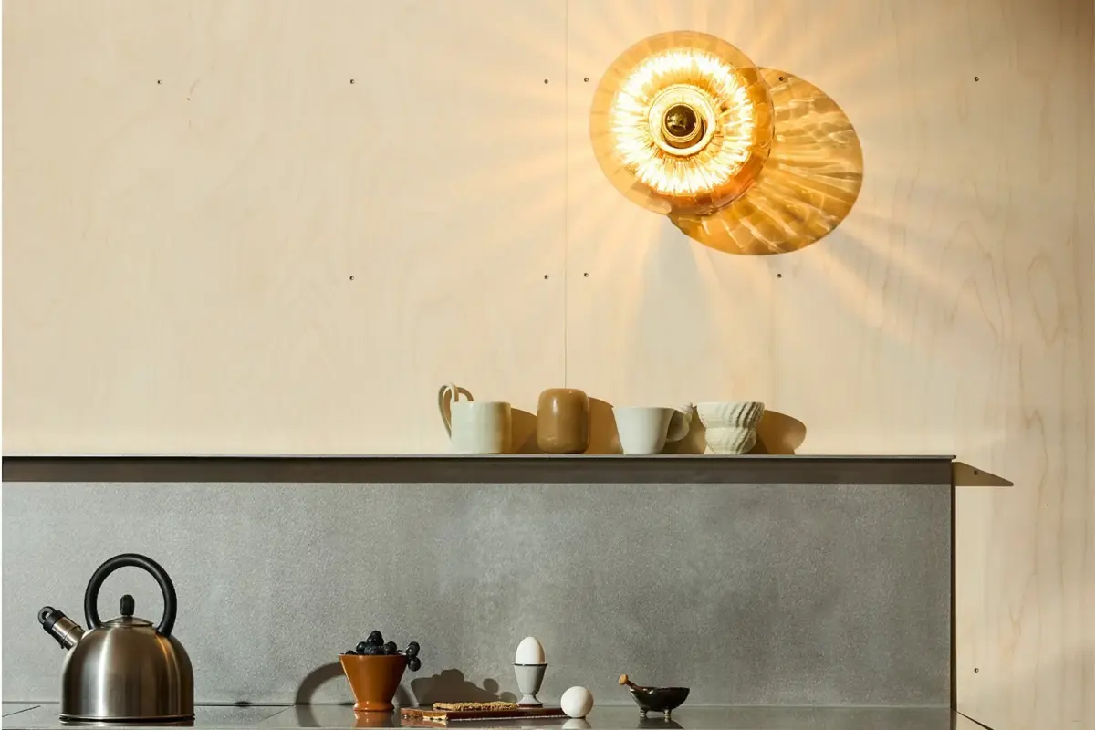 Glass taklampe