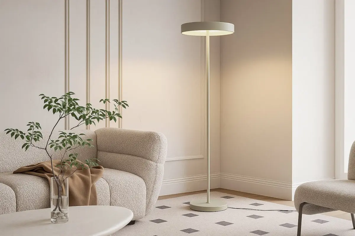 Disc gulvlampe