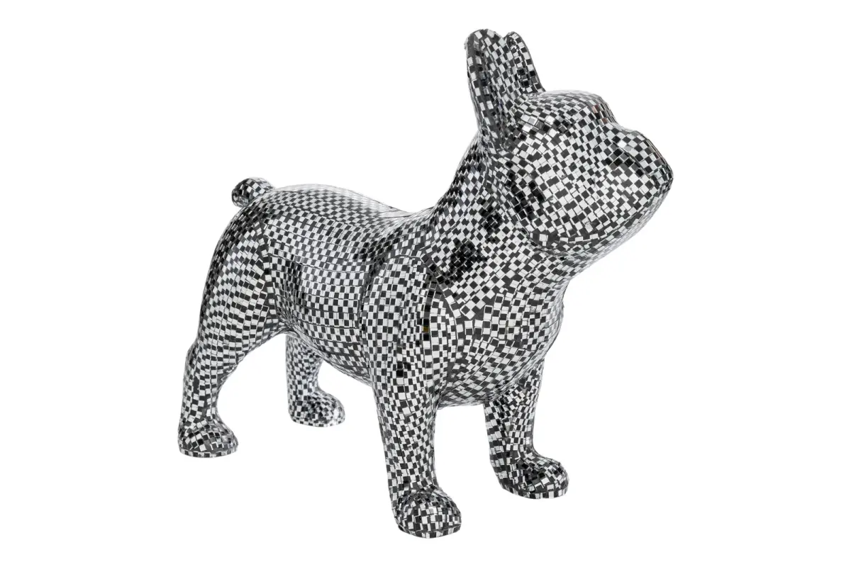 Bulldog disco dekorfigur