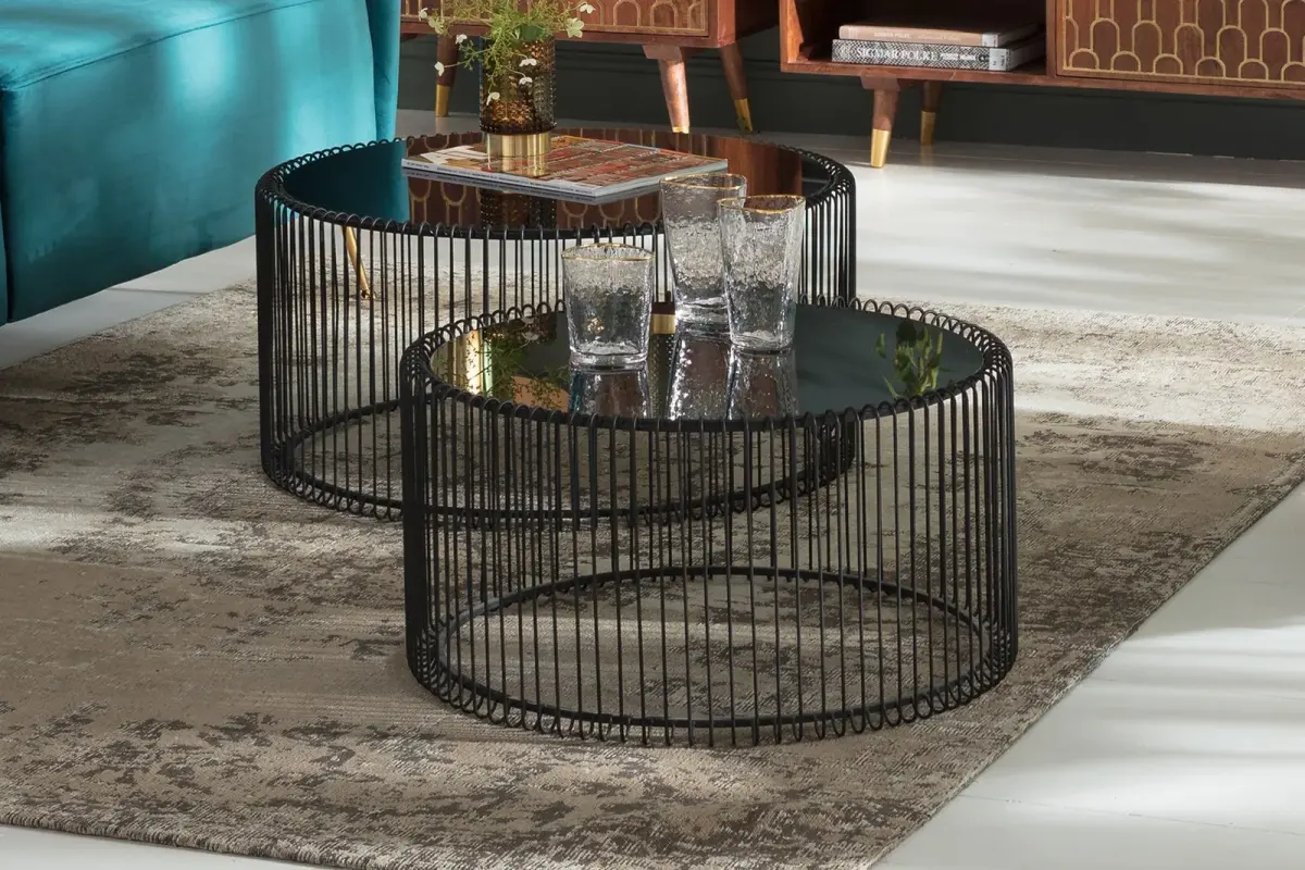 Wire sofabordsett