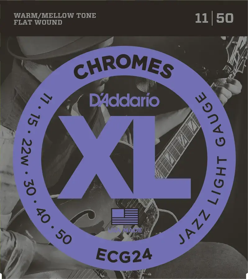 D'Addario ECG24 Chromes Jazz Lite