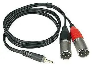 Klotz AY9-0200 Y-kabel Stereo minijack