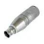 Neutrik overgang XLRM-BNC