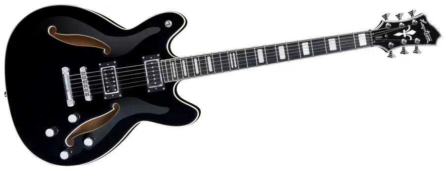 Hagstrom Viking Deluxe Baritone Black