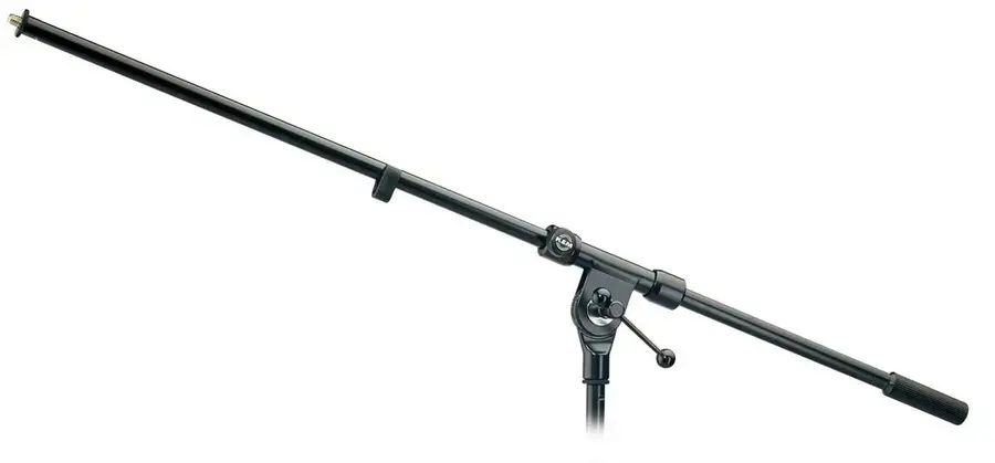 K&M 21100 Mikrofonbom, Sort, fast