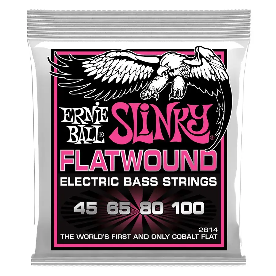 Ernie Ball EB-2814 bass flat kobolt sett