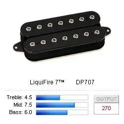 DiMarzio DP707BK Pickup Humbucker