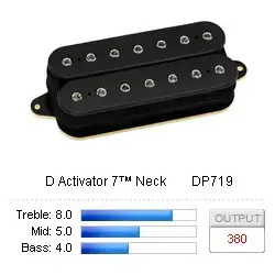 DiMarzio DP719BK Pickup Humbucker