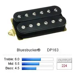 DiMarzio DP163BK Pickup Humbucker