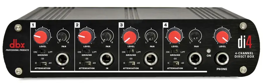 Dbx DI4 Active 4 Channel Direct Box with