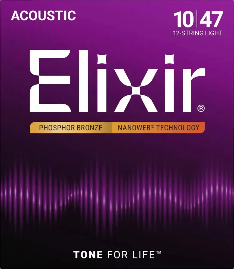 Elixir Nanoweb Ac 12-str Phosphor Bronze