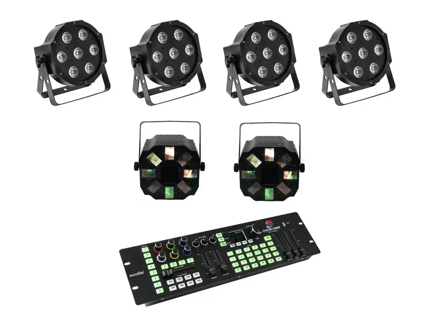 Eurolite Set 4x LED SLS-7 HCL Floor & 2x