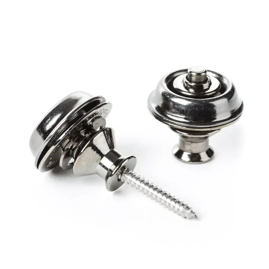 Dunlop SLS1036BN Straplok BK Chrome
