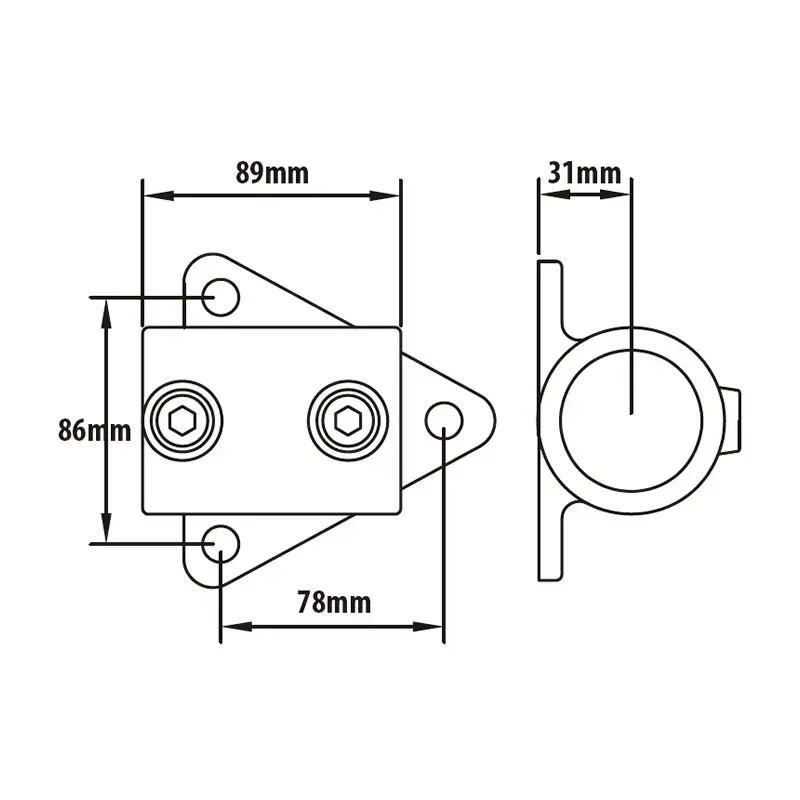 KUPO KPC-146B railing side support