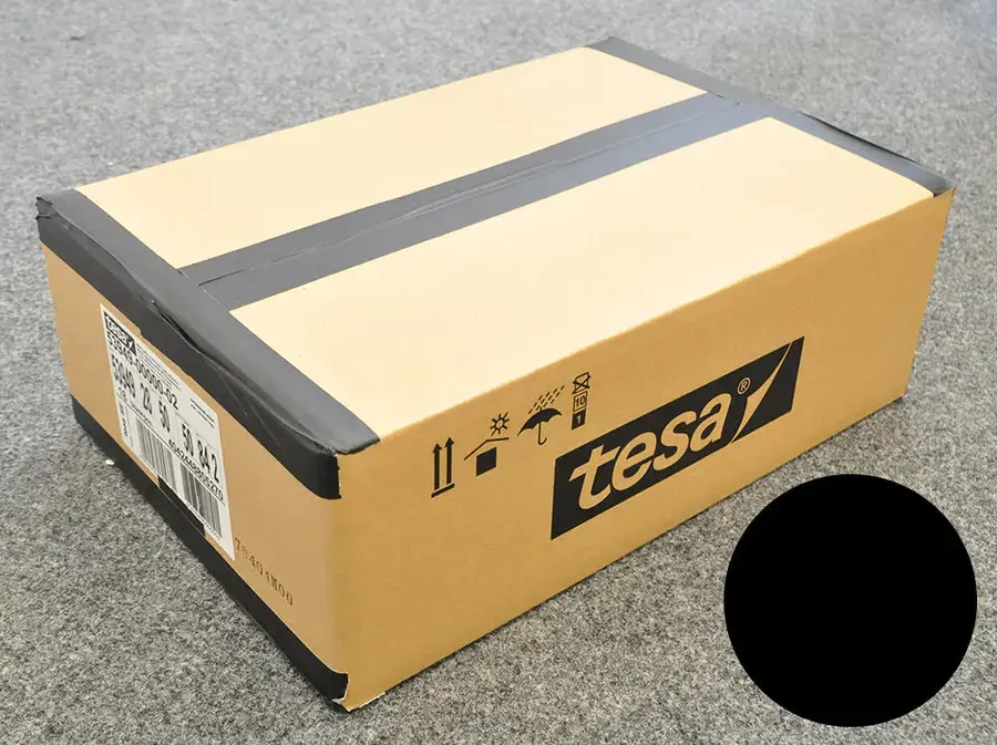 TESA 53949 Gaffa, sort, 1 kartong