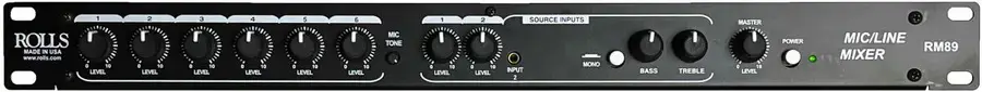Rolls RM89 8-kanals Mic/Linje-mikser