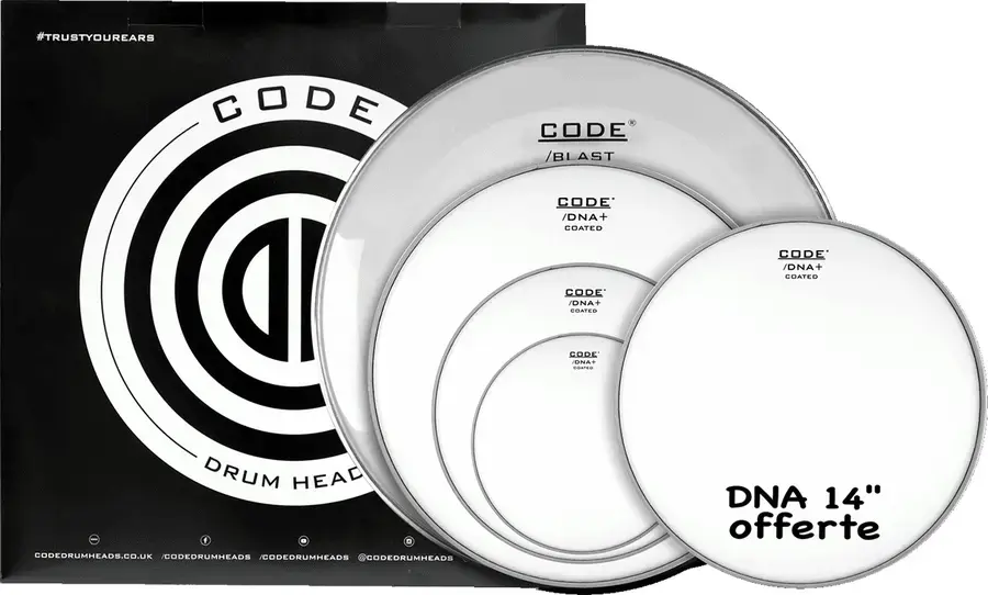 Code Drumheads FPDNACTDR Coated Rock