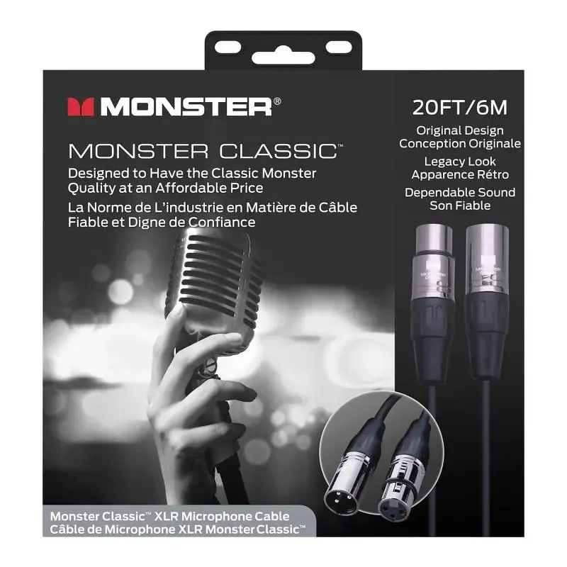Monster Classic, Microphone 20 ft. XLR