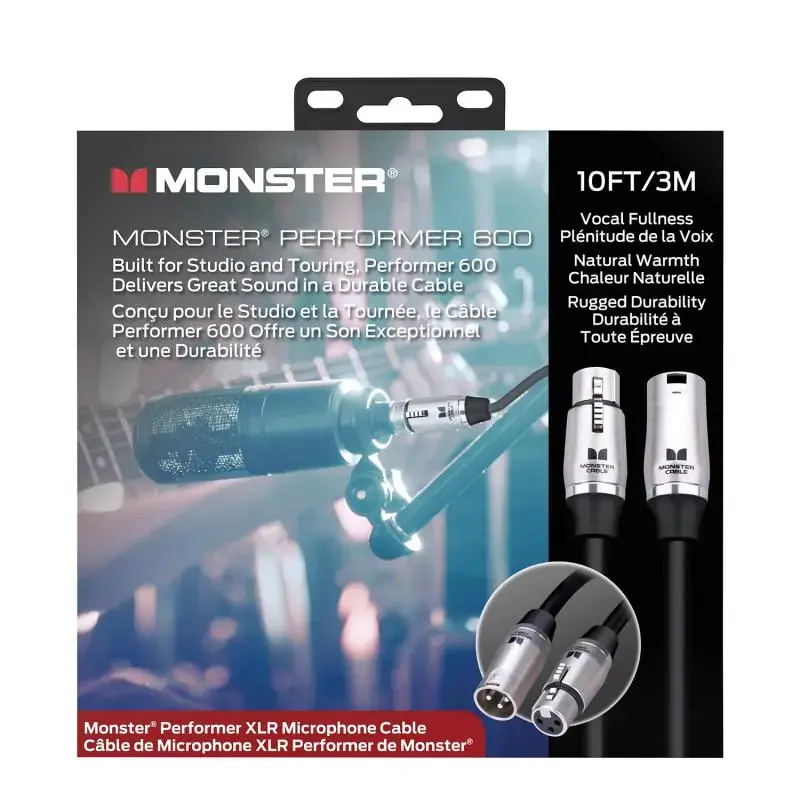 Monster Performer 600, Mic 10 ft. XLR