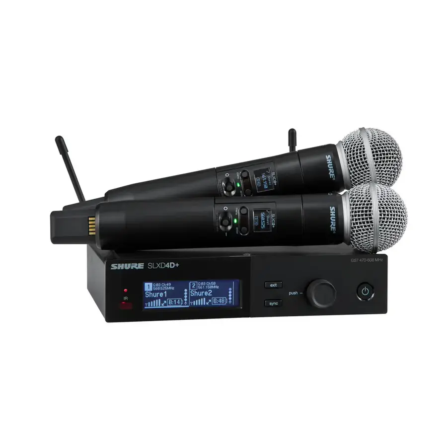 Shure SLXD24D+ Handheld System 2 x SM58